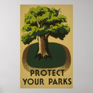 Proteja o seu Poster WPA Vintage