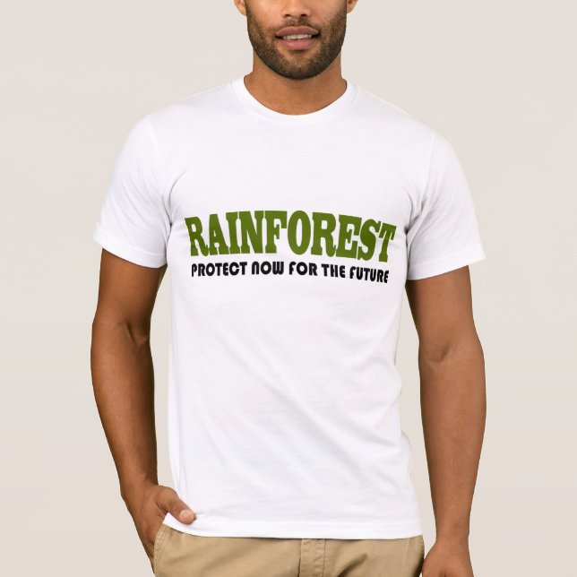 Proteja o t-shirt da floresta tropical (Frente)