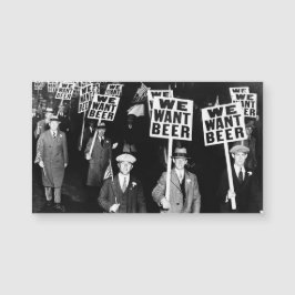 Protesto da Cerveja na Proibição Fotografia Vintag