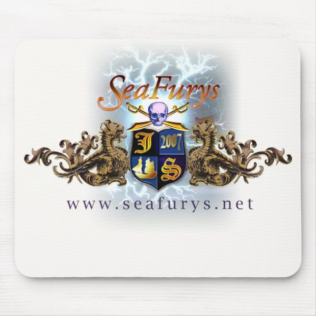 Protetor de SeaFurys Mousepad (branco) (Frente)