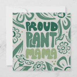 Proud Plant Mama – Bold Plant Lover Flat Card