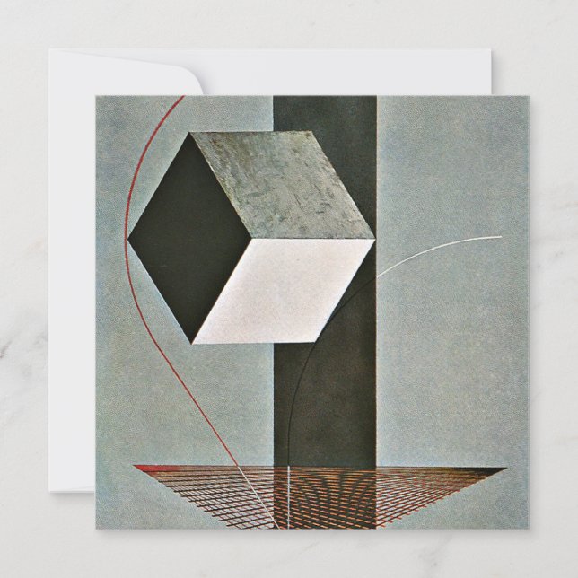 Proun 99, abstrato trabalho de arte por El Lissitz (Frente)