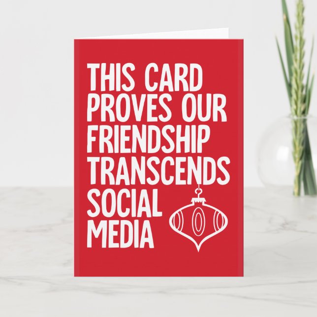 Prova - cartão de Natal engraçado (Frente)