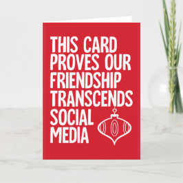 Prova - cartão de Natal engraçado