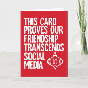 Prova - cartão de Natal engraçado