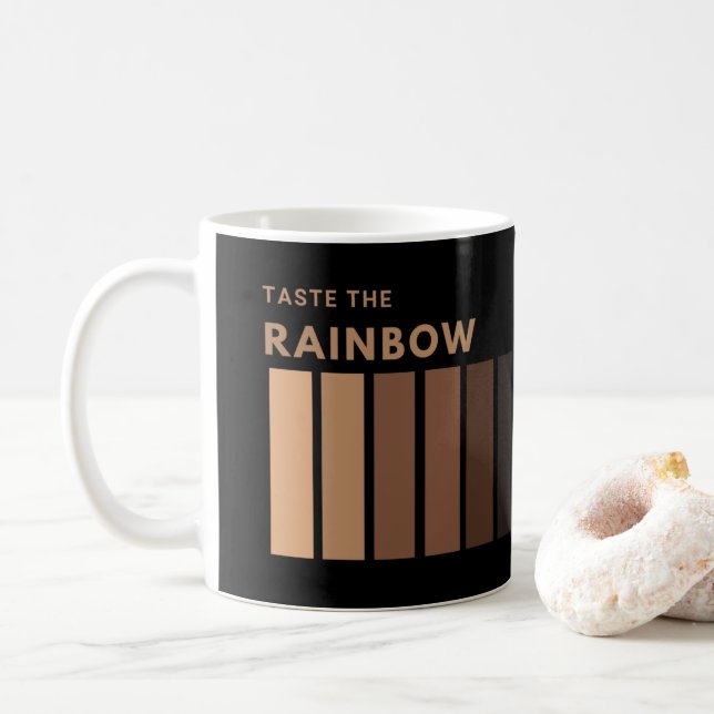 Prove a caneca Rainbow Coffee (Com Donut)
