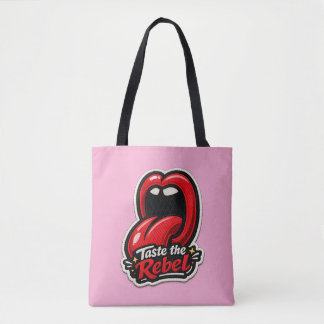 👅🔥 Prove o Rebelde – Bolsa Tote Gráfica Ousada �