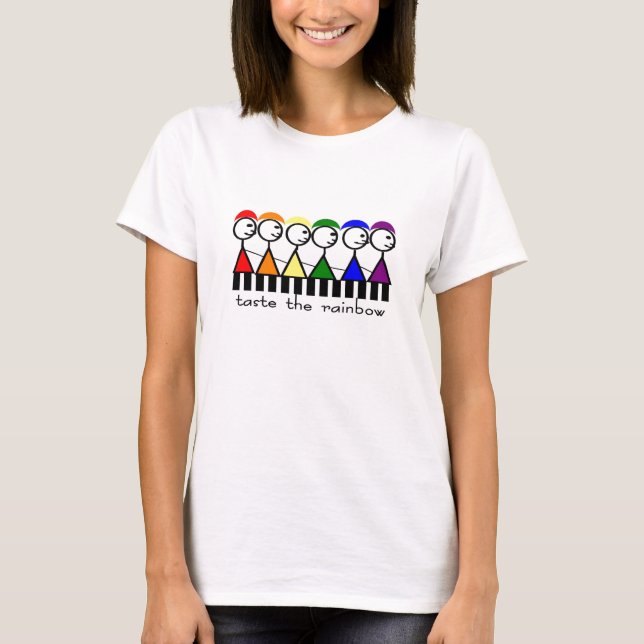 prove o t-shirt do arco-íris (Frente)