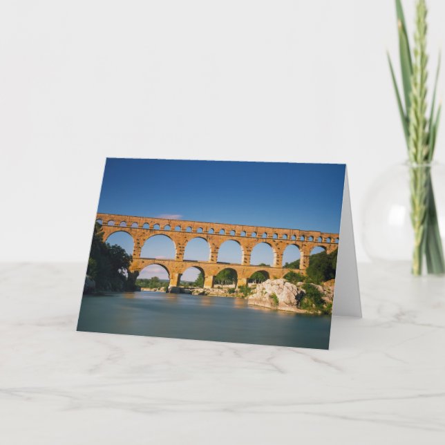 Provence - Cartão de saudação Pont du Gard (Frente)