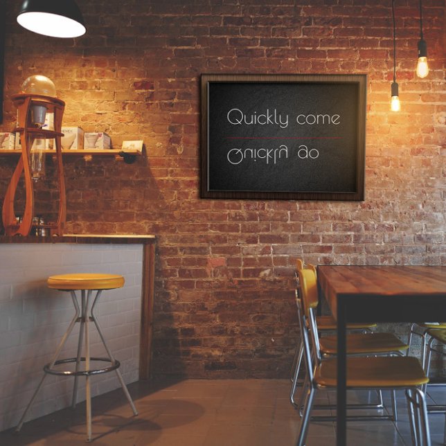 Proverb Rápido venha rápido para poster (Criador carregado)