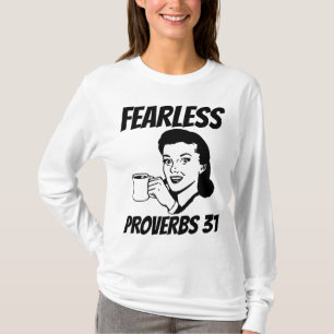 PROVERBE 31 T-Shirts RETRO HOUSEWIFE SEM MEDO