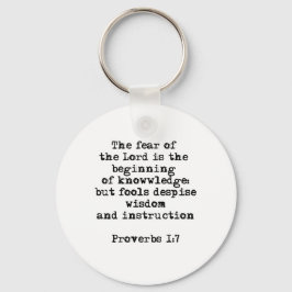 Provérbios 1:7| O medo do Senhor chaveiro