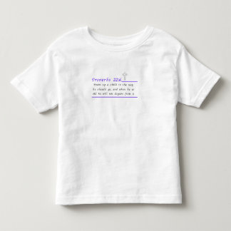 Provérbios 22:6 Christian Toddler T-Shirt