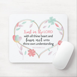 Provérbios 3:5 Mousepad - Confiança No Senhor Cora