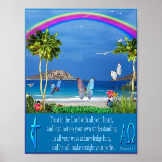 Proverbs 3:5 poster (Frente)