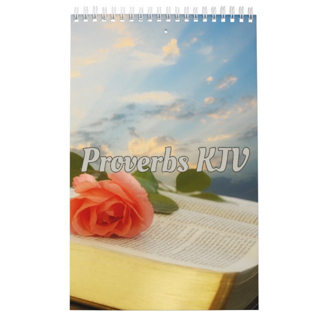 Proverbs Bíblia Versa Calendário de Parede de Cole (Capa)