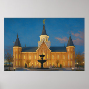 Provo City Temple Painting™ LDS Art Poster