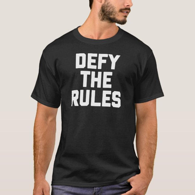 Provoque o t-shirt das regras (Frente)