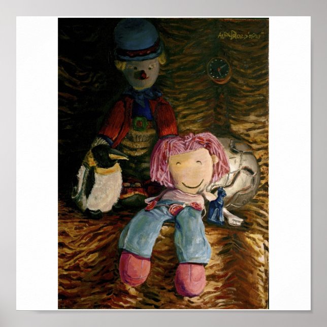 Próximo A Um poster De Pinguim (Frente)