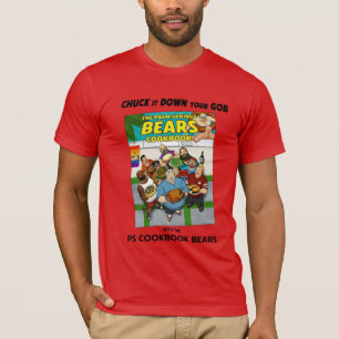 PS Cookbook Bears T-Shirt com texto