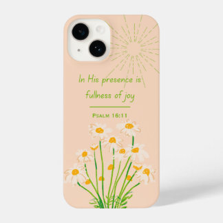 Psalm16:11 Bible Verse Floral Christian Phone Case