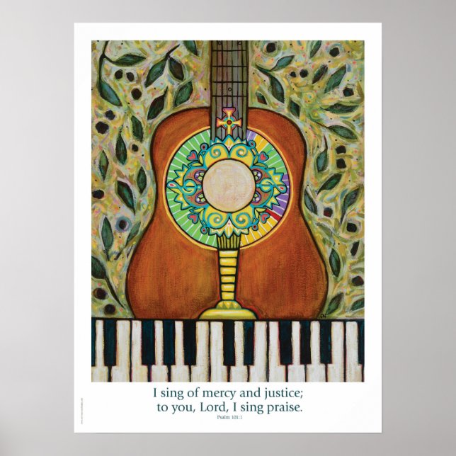 Psalm 101, Eucharist and Music poster (Frente)