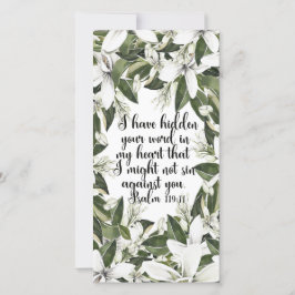 Psalm 119:11, indicador de verso da bíblia de Wate