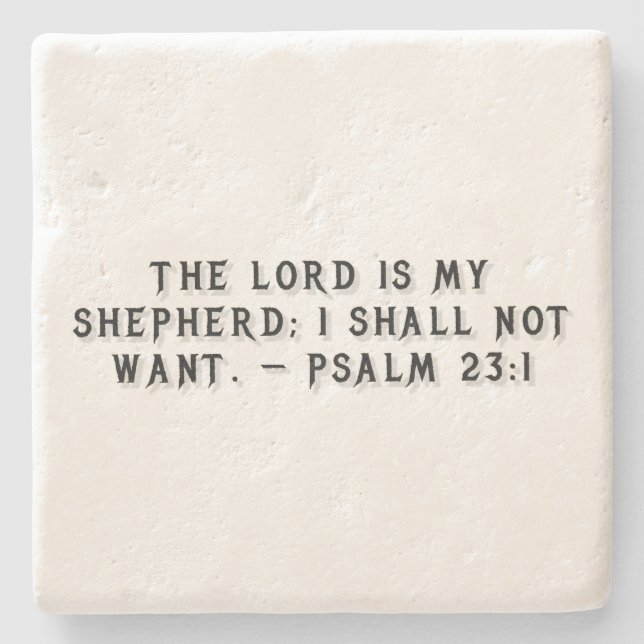 Psalm 23:1 Porta-Copos de Presente (Frente)