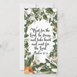 Psalm 27:14, indicador de verso da bíblia de Water