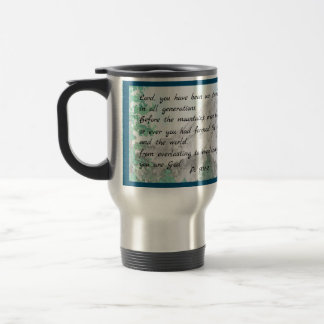 Psalm 90 Watercolor Mountain Caneca de viagem