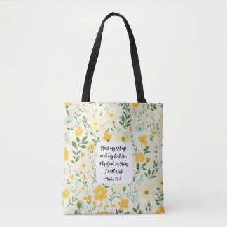 Psalm 91:2 Christian Tote Bag