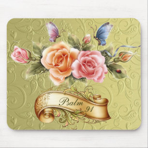Psalm 91 Flower Mousepad