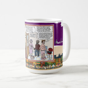 Psicanalistas Caneca de Café Clássica com Humor