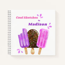 Psicles Sorvete Lolly Personalizado Sketchbook
