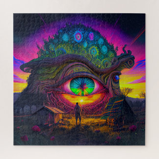 psicodélica do sonho surreal quebra-cabeça abstrat