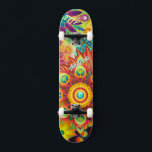 Psicodélica para skate<br><div class="desc">Psychedelic Deck para skate.Torne-o seu ao adicionar o seu texto. Para acessar ferramentas avançadas de edição,  vá para "Personalizar este modelo" e clique em "Detalhes",  role para baixo e pressione o link "clicar para personalizar mais".</div>
