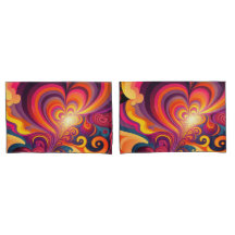 Psicodélico - Padrão do Coração Surreal