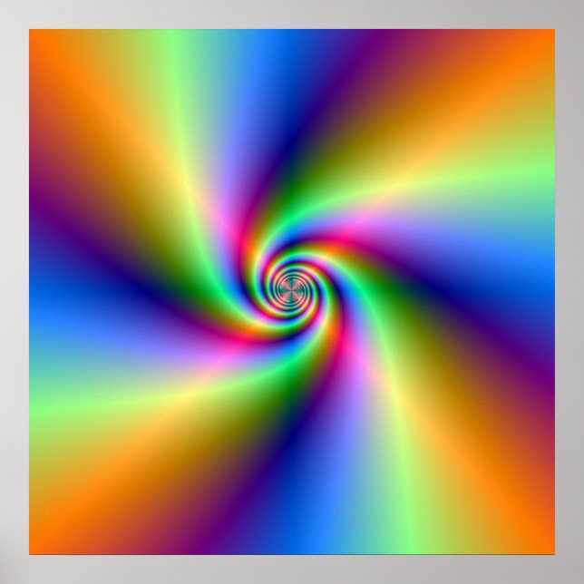 Psicodélico, Poster de espiral de quatro ventos (Frente)