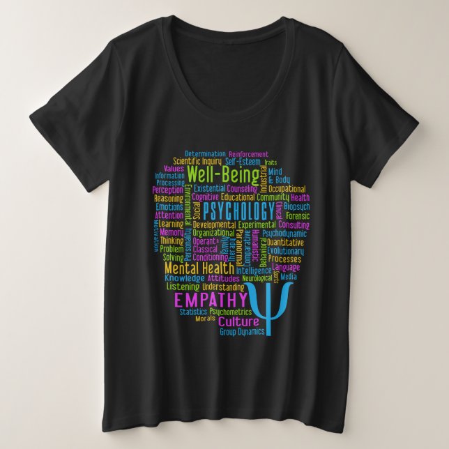 PSICOLOGIA Camisas e jaquetas do Word Cloud (Frente do Design)