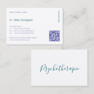 Psicoterapia Psicologia  Cartão de visita