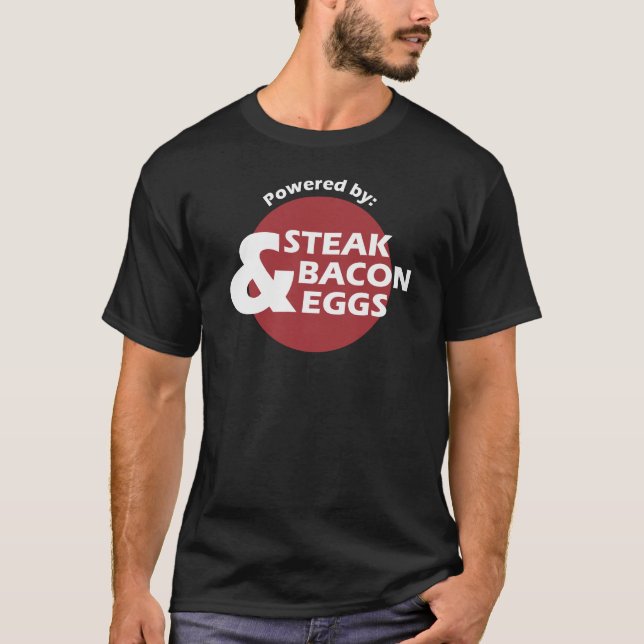 Psto pelo bife, pelo bacon e pelos ovos - camisa (Frente)