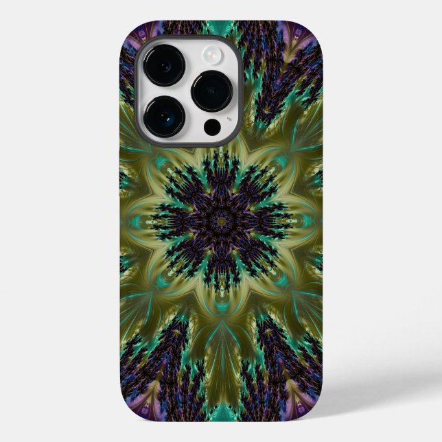 Psychedelic Mandala Retro Hippie Trippy Boho Chic (Verso)