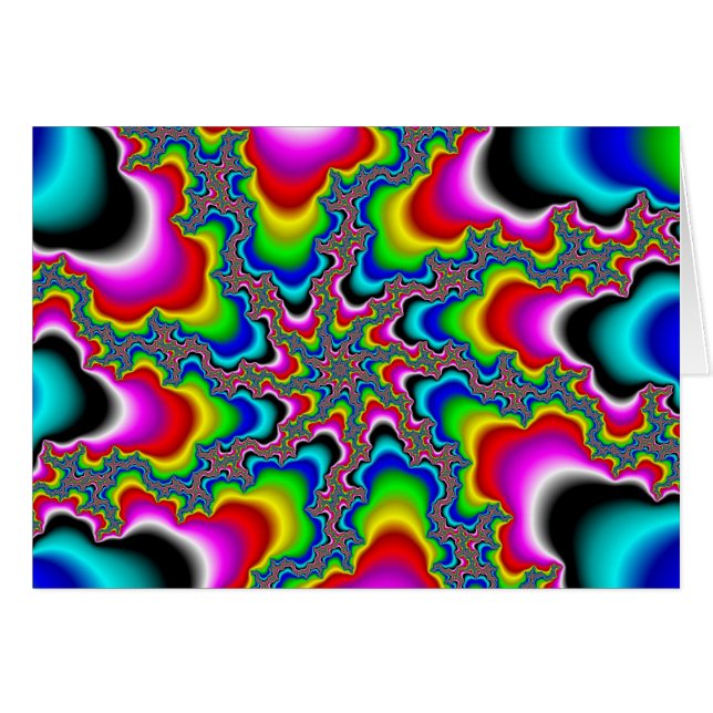 Psychedelica - Cartão Fractal (Frente Horizontal)