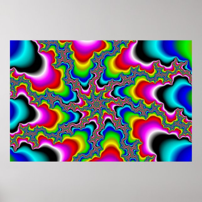 Psychedelica - Poster Fractal (Frente)
