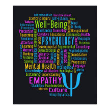 PSYCHOLOGY Word Cloud poster