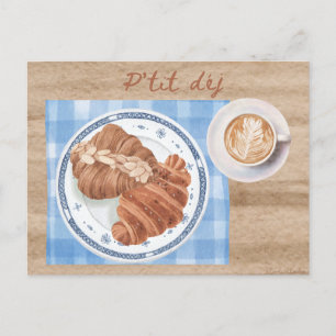 P'tit déj - Cartão postal francês