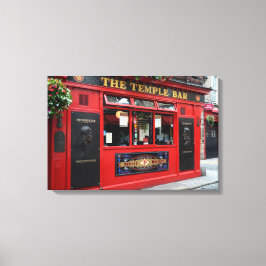 Pub de Bar do Templo Vermelho na canvas de Dublin
