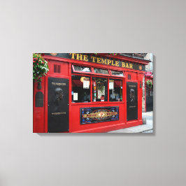 Pub de Bar do Templo Vermelho na canvas de Dublin