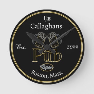 Pub de Texto de Script Difundido w Relógio de Pare