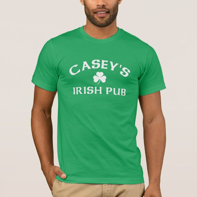 Pub T-Shirt Irlandês de Casey (Frente)